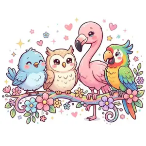 Birds Coloring Pages